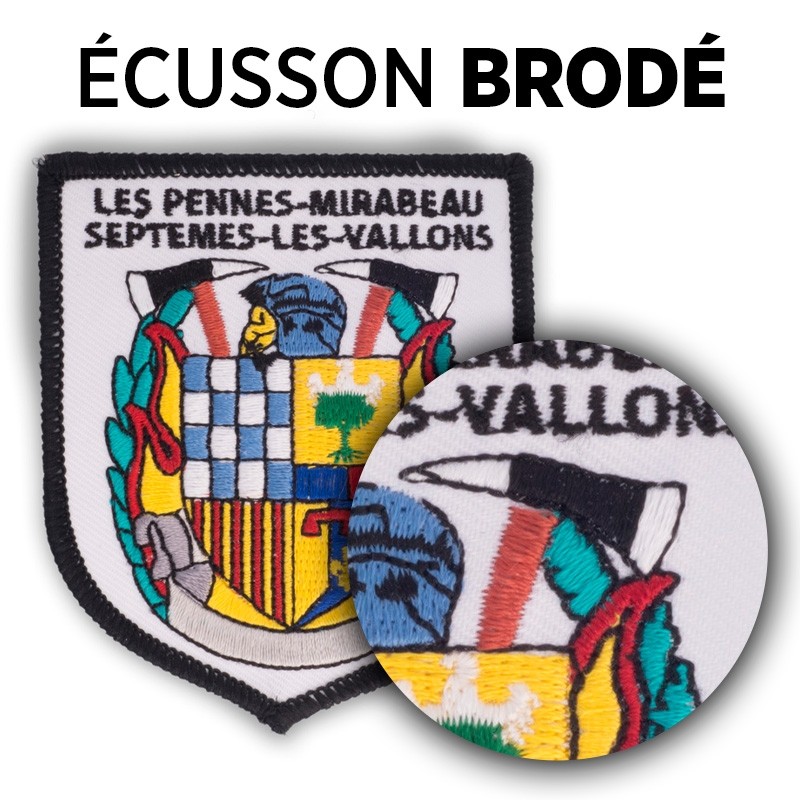 ecusson brodé personnalisé - Identification (carte, médaille