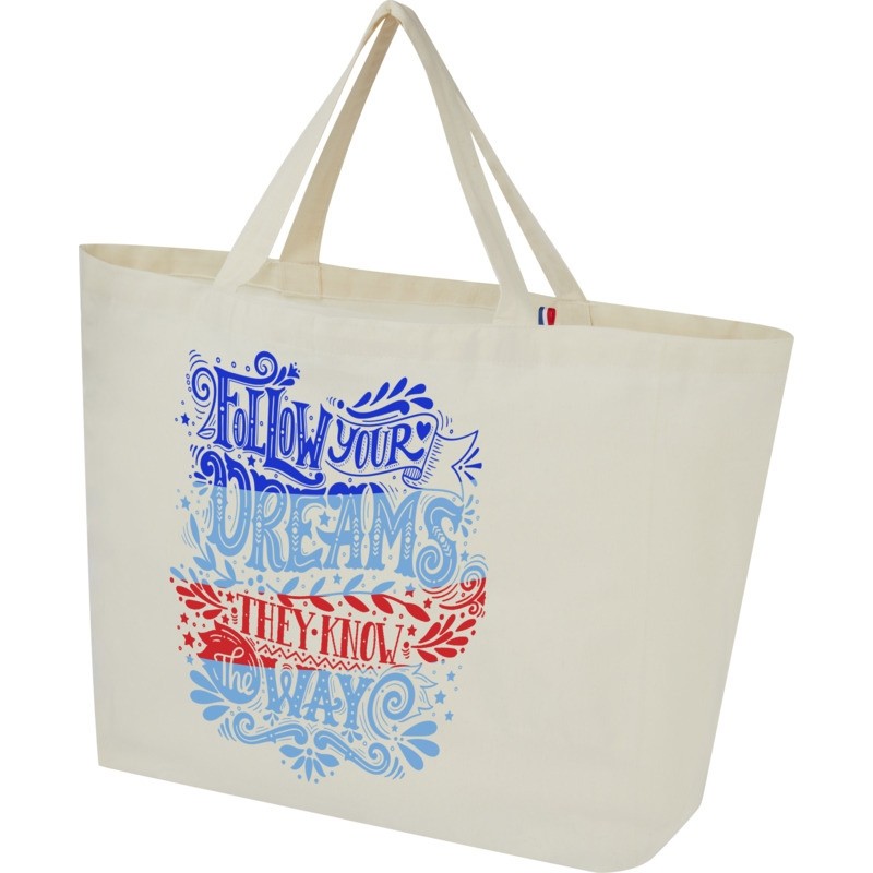Sac shopping publicitaire en tissu recyclé Made in France