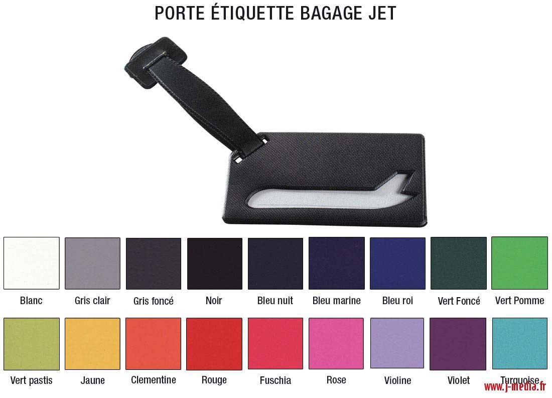 Porte Etiquette avec Logo Bagage Jet