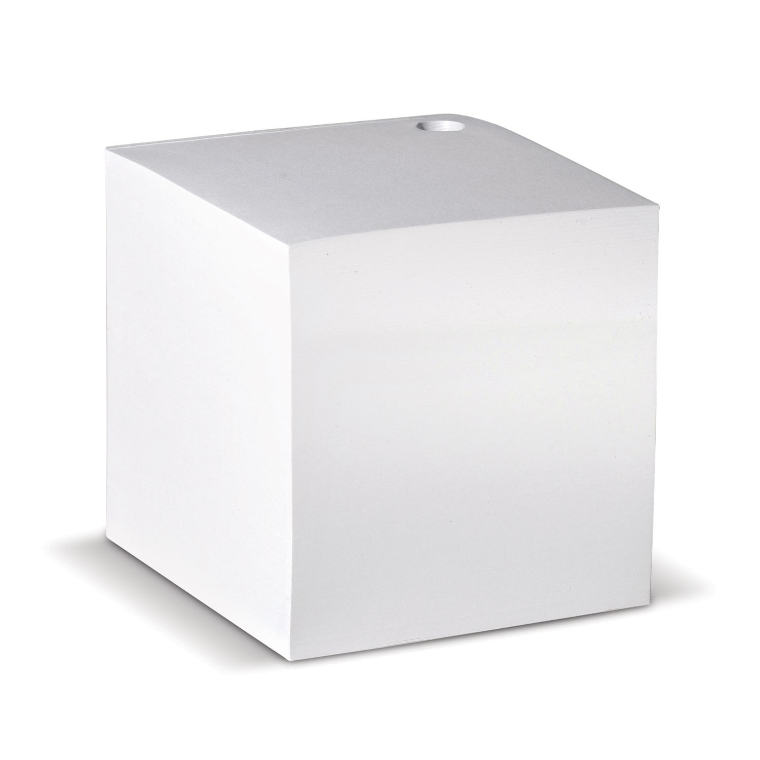 Cube Papier Blanc avec Trou