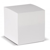 Bloc Personnalisable Cube Papier Blanc 90 x 90 x 90 mm