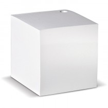 Cube Papier Blanc avec Trou