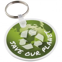 Porte-clés recyclé publicitaire circulaire