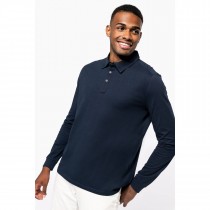 Polo à broder Jersey Manches Longues Homme