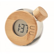 Horloge publicitaire bambou à eau salée