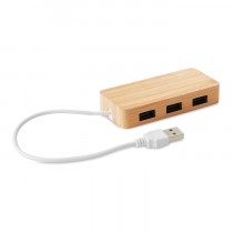 Hub USB 3 Ports Bambou