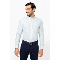 Chemise à broder Oxford Manches Longues Homme