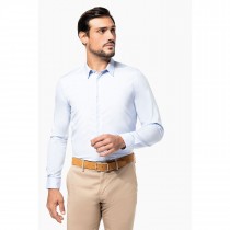 Chemise à broder Popeline Manches Longues Homme