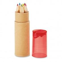 Tube de 6 Crayons de Couleur Publicitaire