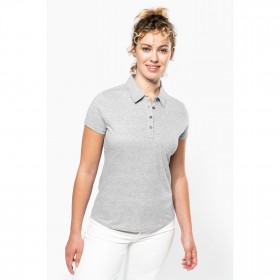 Polo à broder Jersey Manches Courtes Femme