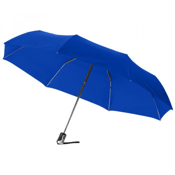 Parapluie Alex 21,5 3 sections à ouverture et fermeture automatiques, Couleur : Bleu Royal