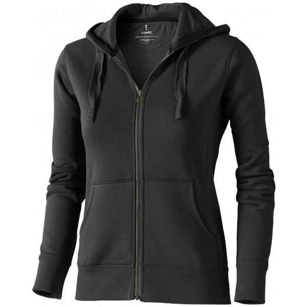Sweater capuche full zip Arora Femme, Couleur : Anthracite, Taille : XS