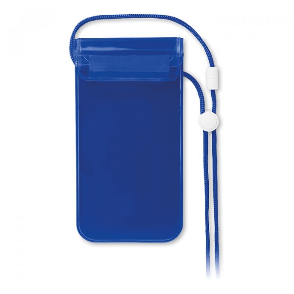Pochette étanche pour smartphone, Couleur : Bleu Transparent