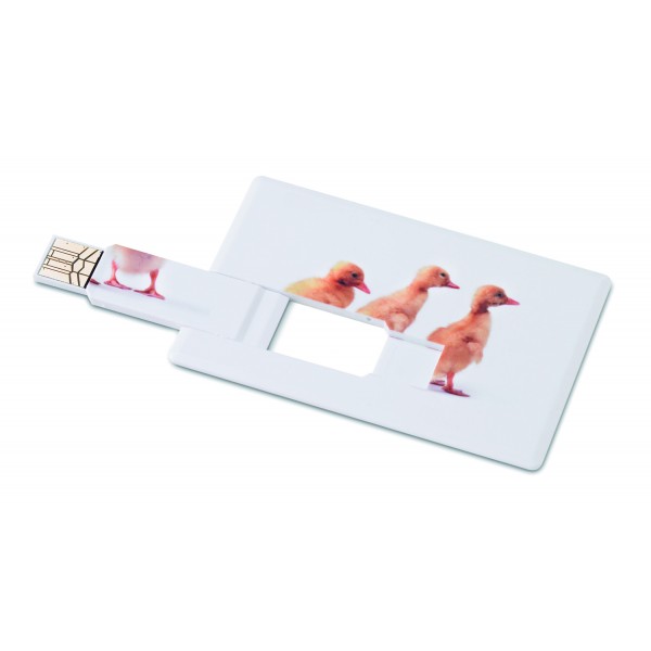 Clé USB Memorama, Couleur : Blanc, Capacité des clés USB : 1 Go