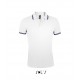 Polo Homme SOL'S PASADENA, Couleur : Blanc / Marine, Taille : S