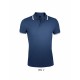 Polo Homme SOL'S PASADENA, Couleur : French Marine / Blanc, Taille : S