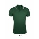 Polo Homme SOL'S PASADENA, Couleur : Vert Forêt / Blanc, Taille : S