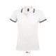 Polo Femme SOL'S PASADENA, Couleur : Blanc / Marine, Taille : S
