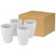 Coffret cadeau Staki de 4 mugs empilables 280 ml, Couleur : Blanc