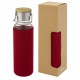 Bouteille Thor 660 ml en verre avec manchon en neoprene, Couleur : Rouge