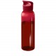 Bouteille d'eau Sky de 650 ml en plastique recyclé, Couleur : Rouge
