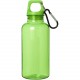 Bouteille d'eau Oregon de 400 ml en plastique recyclé avec mousqueton, Couleur : Vert