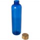 Bouteille d'eau Ziggs publicitaire 1 L en plastique recyclé, Couleur : Bleu