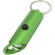 Lumière LED IPX Flare en aluminium recyclé et ouvre-bouteille avec porte-clés, Couleur : Vert