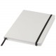 Carnet de notes blanc A5 Spectrum avec élastique de couleur, Couleur : Blanc / Noir, Taille : A5