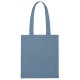 Sac shopping en coton recyclé 38 x 42 x 10 cm, Couleur : Bleu