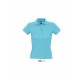 Polo SOL'S PEOPLE, Couleur : Bleu Atoll, Taille : S
