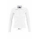 Polo manches longues SOL'S PODIUM, Couleur : Blanc, Taille : S