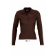 Polo manches longues SOL'S PODIUM, Couleur : Chocolat, Taille : S