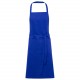 Tablier Orissa en coton biologique GOTS de 200 g/m2, Couleur : Bleu Royal