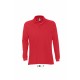 Polo manches longues SOL'S STAR, Couleur : Rouge, Taille : S