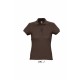 Polo SOL'S PASSION, Couleur : Chocolat, Taille : S