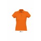 Polo SOL'S PASSION, Couleur : Orange, Taille : S