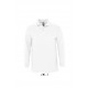 Polo manches longues SOL'S WINTER II, Couleur : Blanc, Taille : S