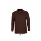 Polo manches longues SOL'S WINTER II, Couleur : Chocolat, Taille : S
