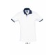 Polo SOL'S PRINCE, Couleur : Blanc / Marine, Taille : XS