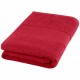 Serviette de bain Charlotte de 50 x 100 cm en coton de 450 g/m², Couleur : Rouge