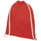 Orissa 100 g/m² GOTS Sac à dos en coton biologique avec cordon 5L, Couleur : Rouge