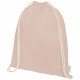 Orissa 100 g/m² GOTS Sac à dos en coton biologique avec cordon 5L, Couleur : Pale Blush Pink