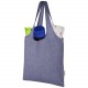 Sac shopping Pheebs tendance en coton recyclé de 150 g/m², Couleur : Bleu Bruyère