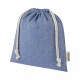 Sac cadeau moyen Pheebs en coton recyclé GRS, 25 x 30 cm, Couleur : Bleu Bruyère