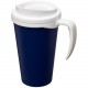 Mug isolant Americano® grande 350ml, Couleur : Bleu / Blanc