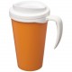 Mug isolant Americano® grande 350ml, Couleur : Orange / Blanc