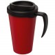Mug isolant Americano® grande 350ml, Couleur : Rouge / Noir