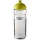 Bouteille de sport H2O Base 650 ml avec couvercle dôme, Couleur : Translucide / Citron Vert