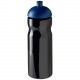 Bouteille de sport H2O Base 650 ml avec couvercle dôme, Couleur : Noir / Bleu